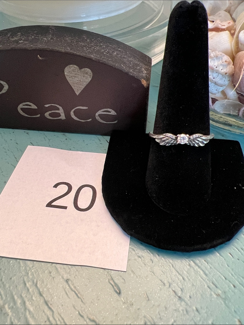 Pandora Flying Angel Wings Size 9